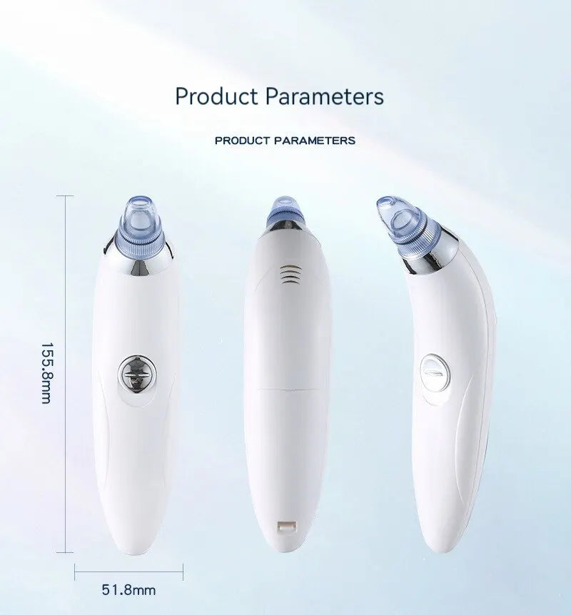 Electric Suction Facial Pore Cleansing and Blackheads Remover Beauty Instrument USB Charging