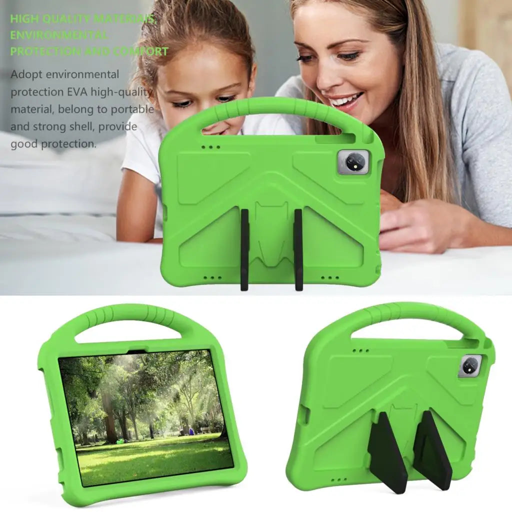 Durable EVA Handle Case for Motorola Moto Tab G70 11.0 inch Tablet PC Kids Safety Shockproof Cover with Rear Kickstand