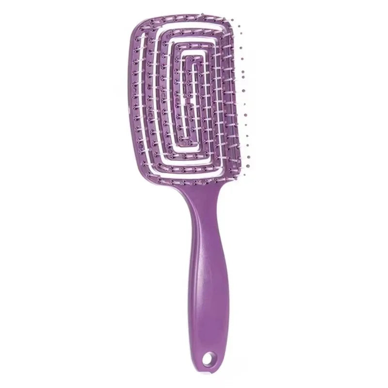 Hair Styling Hollow Out Brush Comb Scalp Massage Fast Blow Drying Detangling Hairbrush