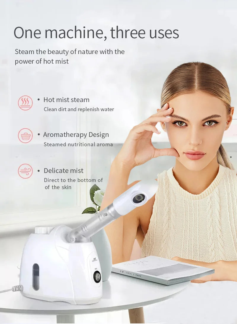 Salon Style Home Spa Warm Mist Facial Steamer Humidifier for Deep Cleaning Vaporizer Sprayer Skin Care