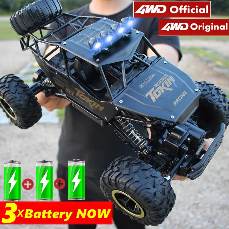 Off Road 4x4 Remote Control RC Cars 4WD 2WD Car Radio Buggy Truck Racing Drift with Led Lights Toys Gift for Boys Girls Children Kids