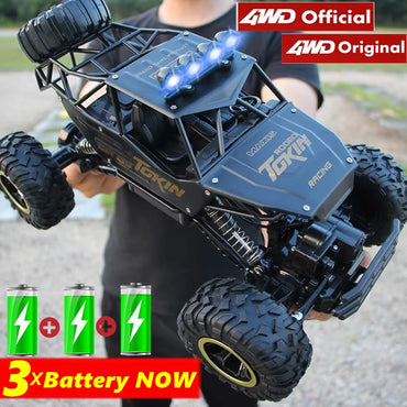 Off Road 4x4 Remote Control RC Cars 4WD 2WD Car Radio Buggy Truck Racing Drift with Led Lights Toys Gift for Boys Girls Children Kids