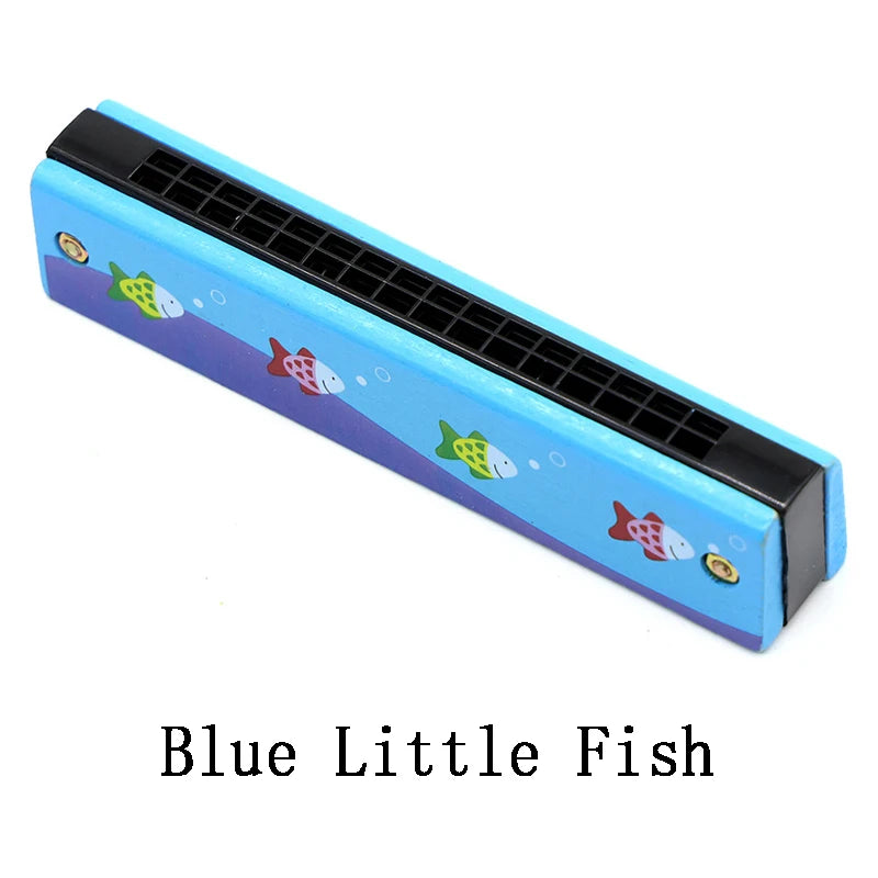 Colorful Wooden Harmonica Music Teaching Aids for Children Musical Instrument Toys Music Teaching Aids Puzzle Early Education Kindergarten Beginners