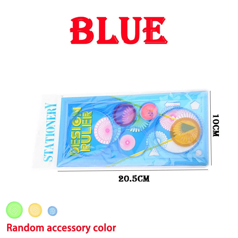 Fun Geometry Spirograph Drawing Stencils Set Painting Template Art Crafts Creative Kids Educational Toy Variety Ruler