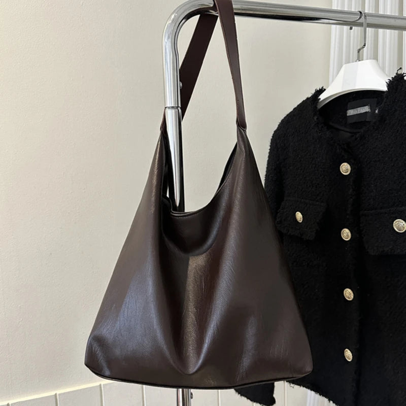 Luxury Boston Pillow Style Vintage Design Leather Handbag Purse for Women Ladies Casual Fashion Large Capacity Shoulder Crossbody Bags