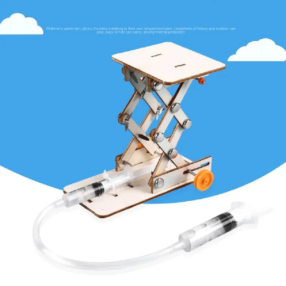 Physics Kids DIY Science Educational Toys Scientific Experiment Kit Hydraulic Lift Table Model School STEM Projects