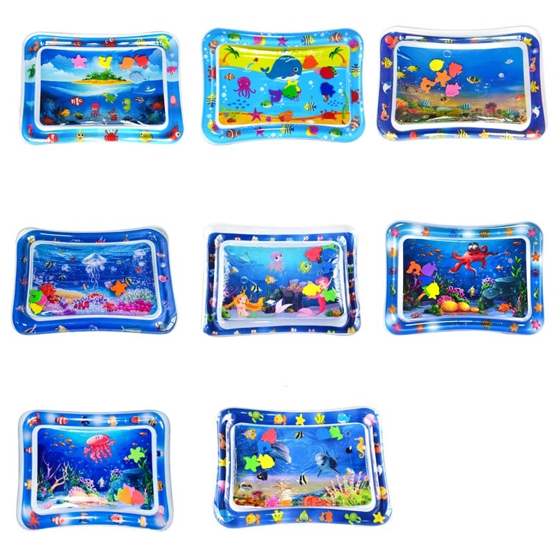 Inflatable Tummy Time Mat Premium Baby Water Play Mat for Infants and Toddlers Baby Toys Sensory Development, Strengthen your Baby's Muscles