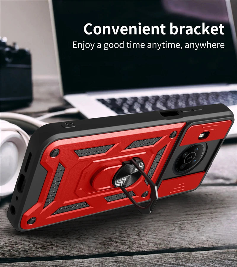 Shockproof Phone Case for Nokia X100 G20 G10 C30 C20 C10 C1 Camera Protection Ring Stand Magnetic Back Cover