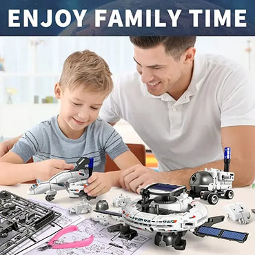 12 in 1 Science Experiment Solar Powered Robot Toy DIY Building Learning Tool Education Robots Technological Gadgets Kit for Kids