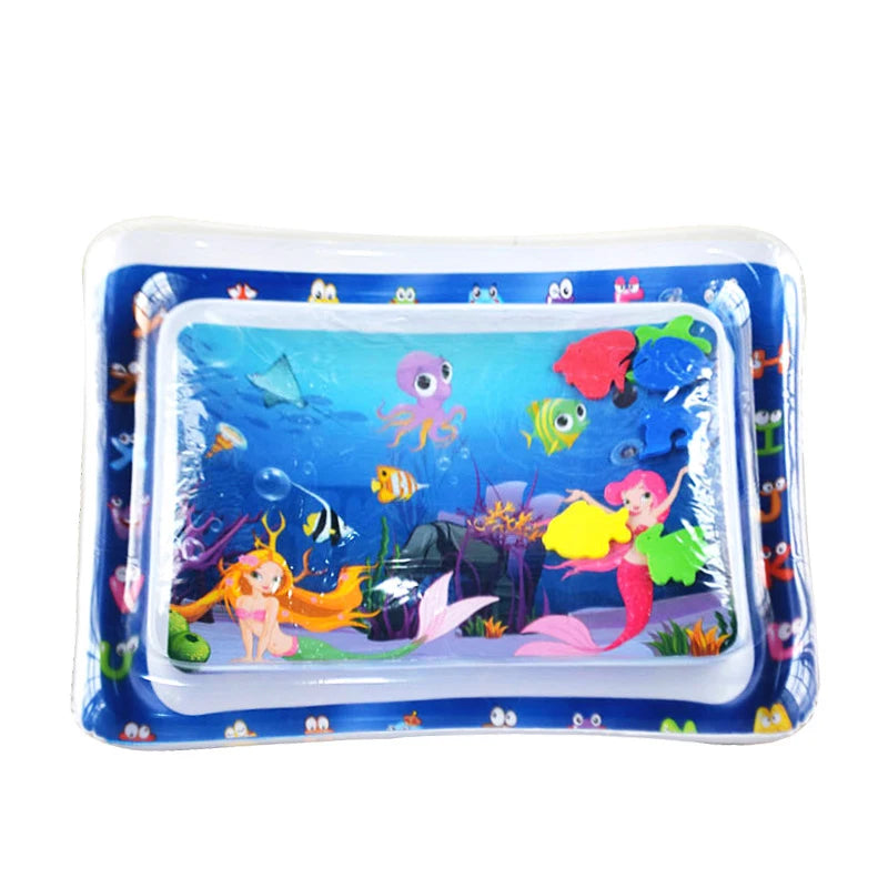 Inflatable Tummy Time Mat Premium Baby Water Play Mat for Infants and Toddlers Baby Toys Sensory Development, Strengthen your Baby's Muscles