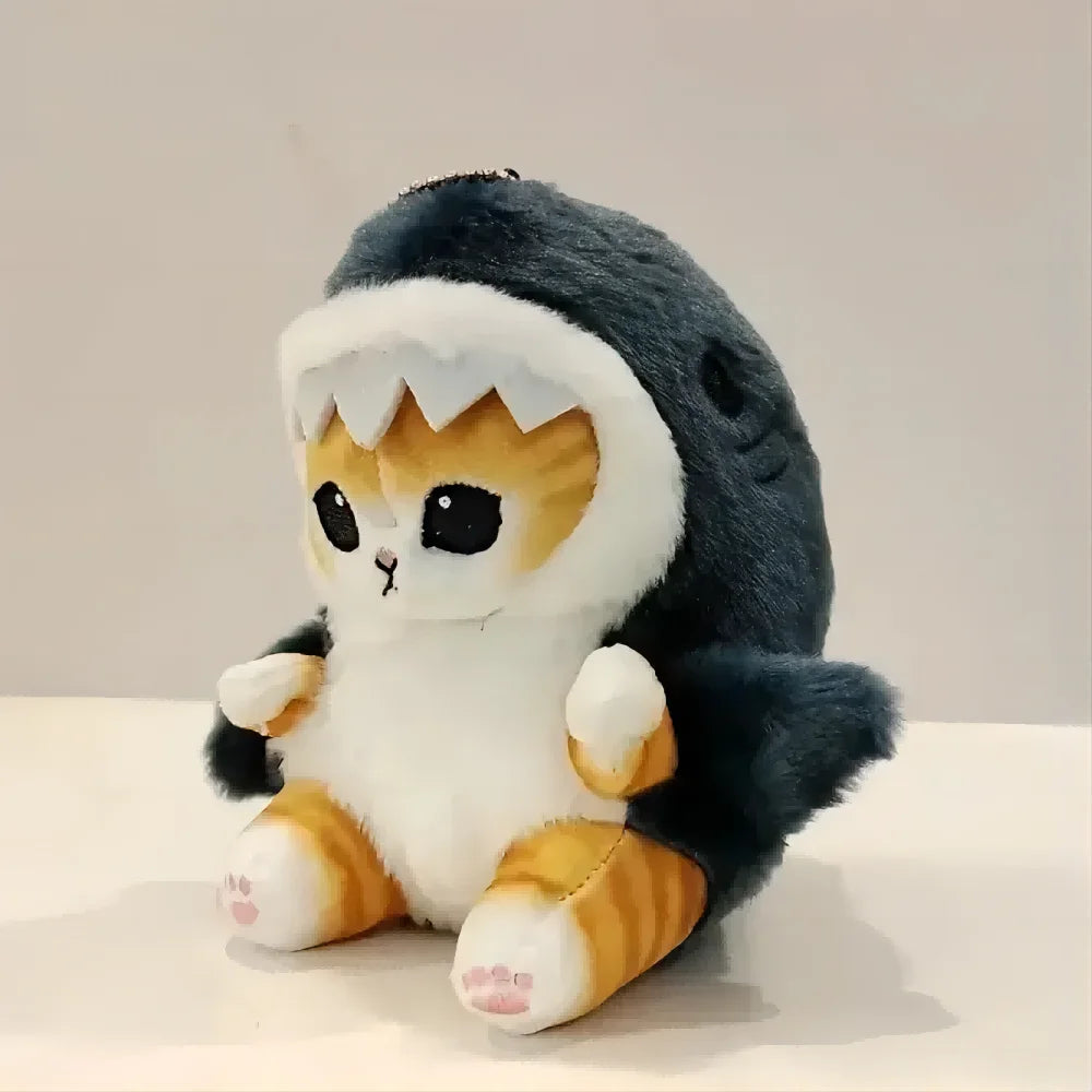 Beautiful Cute Shark Cat Plush Toy Doll Pendant for Boys and Girls Cat Decoration Gift Popular Toy Accessory