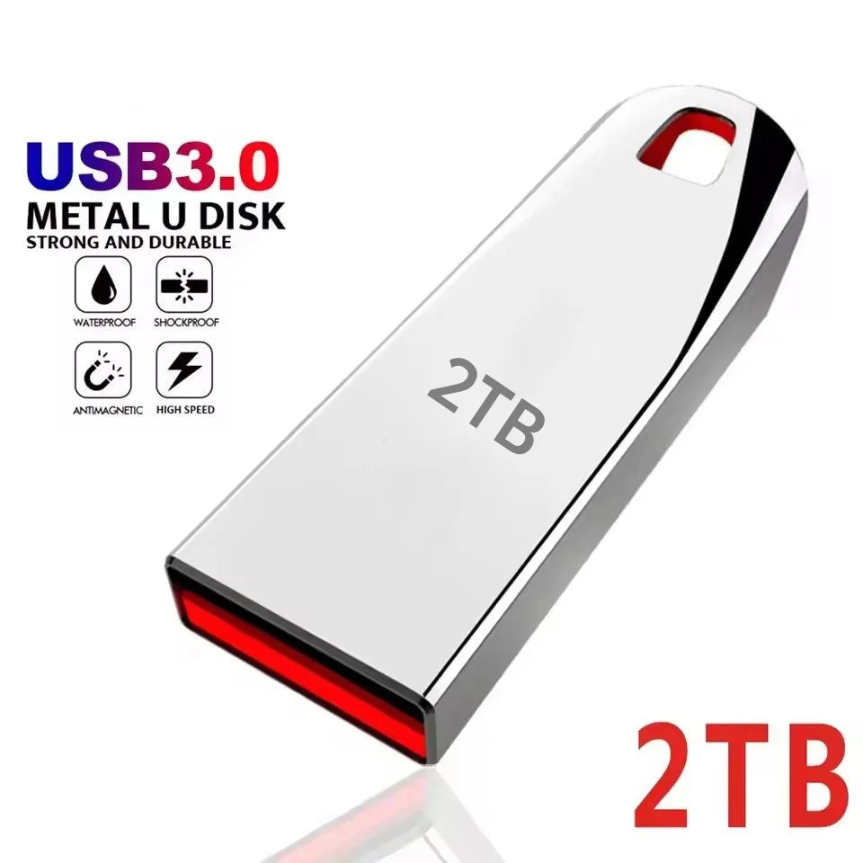 High Speed Waterproof USB 3.0 Metal Flash Drives 2TB 1TB 512GB 256GB 128GB Portable USB Drive Memory Pendrive Flash Disk