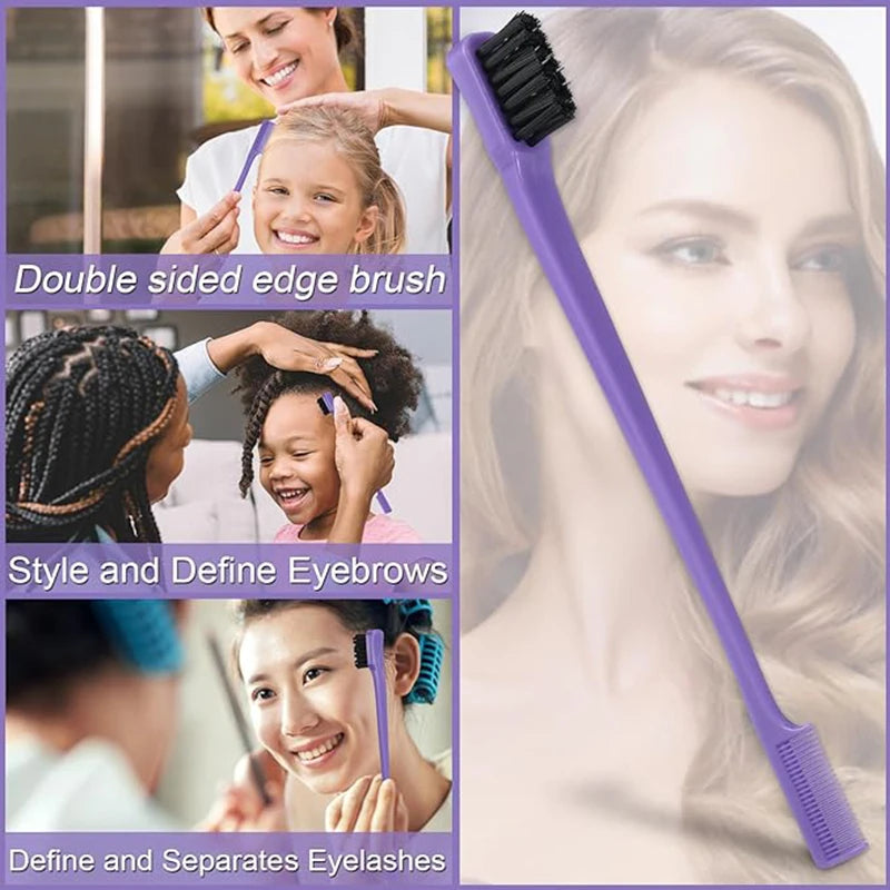 Detangling 5pcs Comb Hair Brushes Set Curly Hair Curved Rat Tail Brush Hair Care Tools