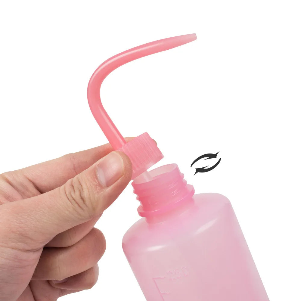 Curved Spout Eyelash Cleaning Washing Bottle Cleaner Waterproof Eyebrow Bottle Eyelash Extension Makeup Tool 250/500ml