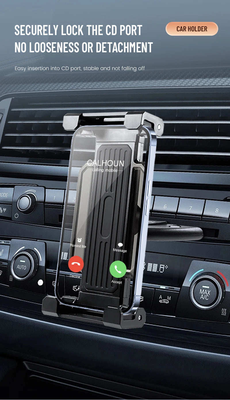 Convenient Universal 4-13 Inch Tablet Phone Car Stand Holder for Apple iPad Pro Mini iPhone Samsung and other Brands Car CD Slot Bracket
