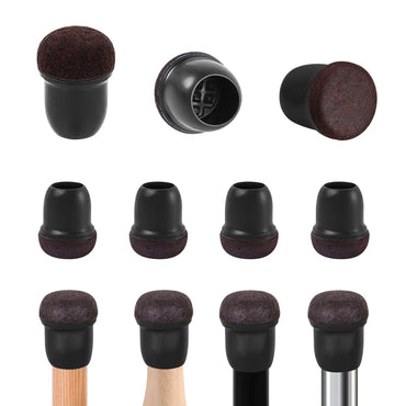 Silicone Furniture Chair Table Leg Floor Protectors 8pcs Set with Wrap Felt Anti Scratch Pads on Bottom