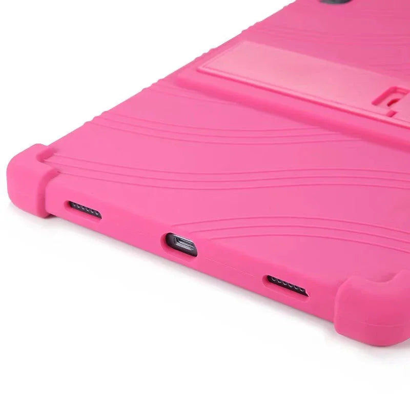 Durable Soft Silicone Case for Nokia T21 T20 T10 Tablets with Kickstand Kids Shockproof Protector Cover