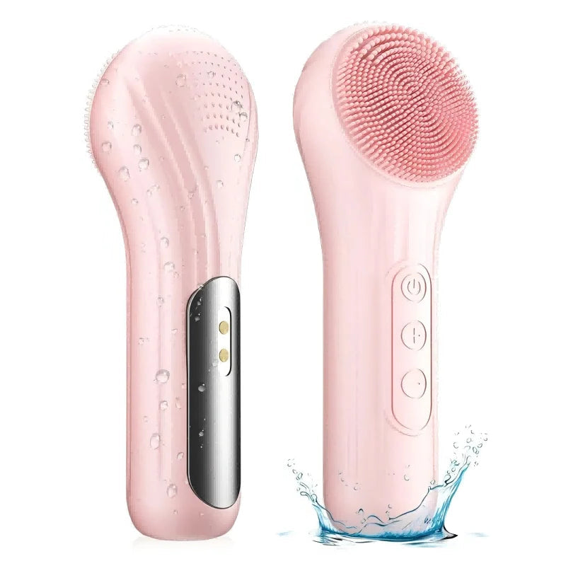 Deep Clean Sonic Waterproof Electric Facial Cleansing Scrubber Brush Rechargeable Exfoliating Vibration Pore Skin Care Tool