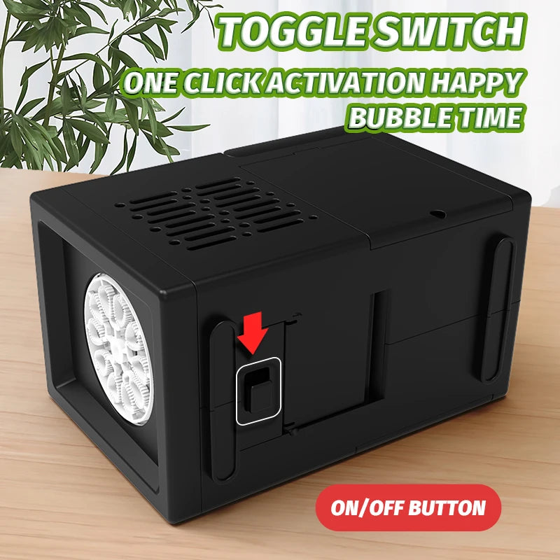 Fully Automatic 10 Hole Bubble Blowing Handheld Electric Bubble Machine Toy