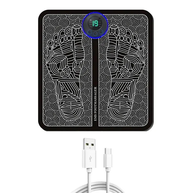 Electronic Foot Stimulation Massager Pad With Remote Control 8 Modes 19 Levels of Strength Lightweight Foot Pressure Relief Mat
