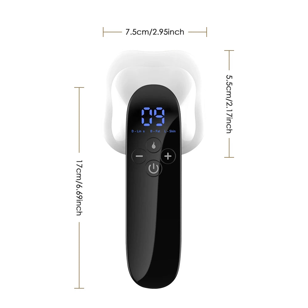Cordless Electric Fat Remover Body Sculpting and Slimming Massager for Belly Waist Arm Legs Butt Full Body Lifting Tightening USB Charging Care Tool