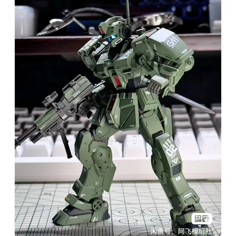 Assembly Action Figures Robot Model Kit RGM-79S GM Spartan Collection Figurine Plastic Model Hobby Doll Toy Gift 1/144