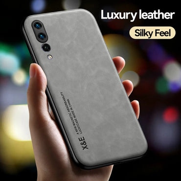 Luxury Leather Phone Case for Huawei P60 P50 P40 P30 P20 Pro and Mate 60 50 40 30 20 Pro Magnetic Protective Cover