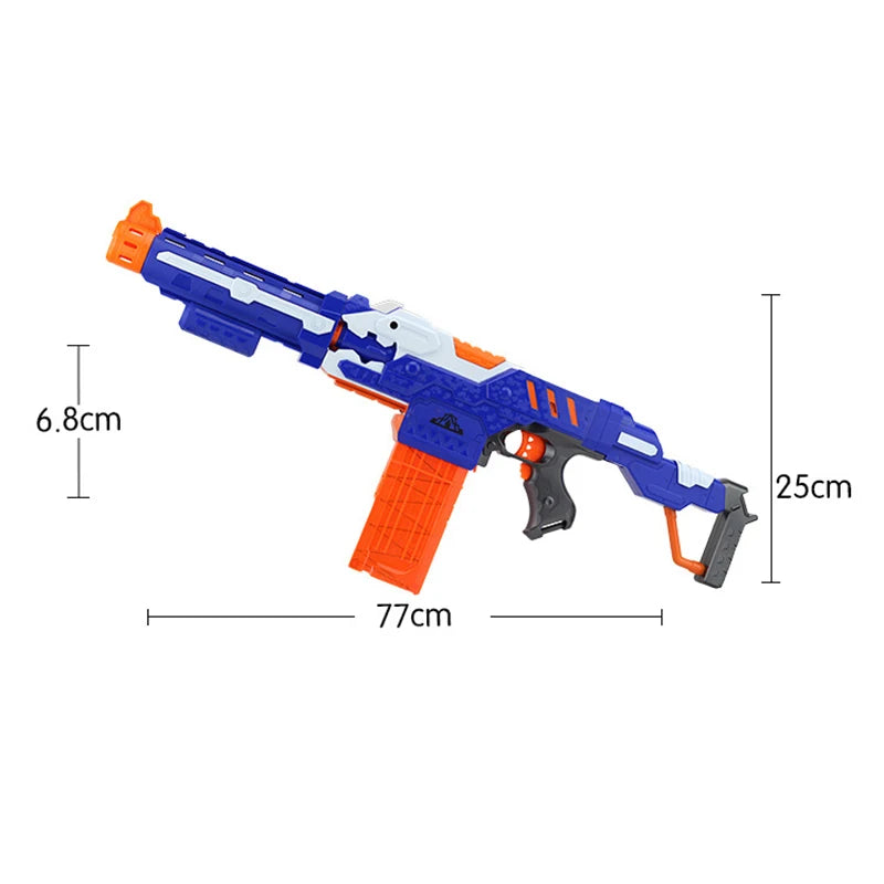 Electric Darts Airsoft Nerf Gun Blaster Toy for Boys Children 7.2cm Foam Safe Bullets Magazine Darts and Target