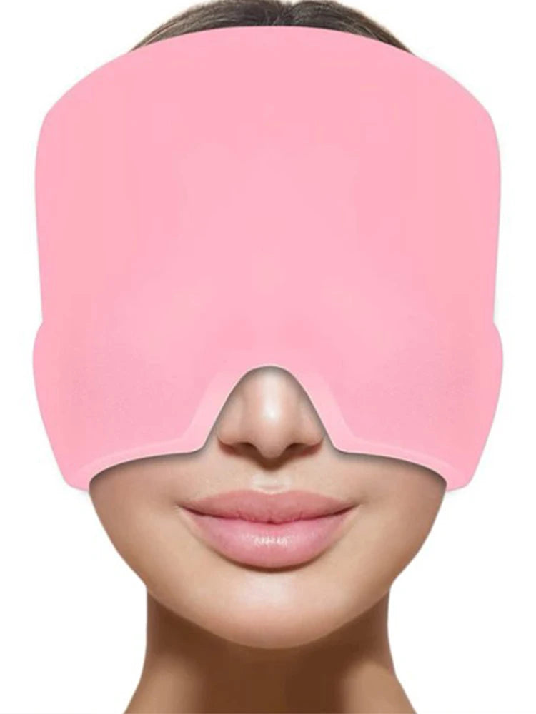 Hot Cold Gel Head Cap Face Mask Head Massage Sleep Eye Mask Hot Cold Compress Health Care Tool