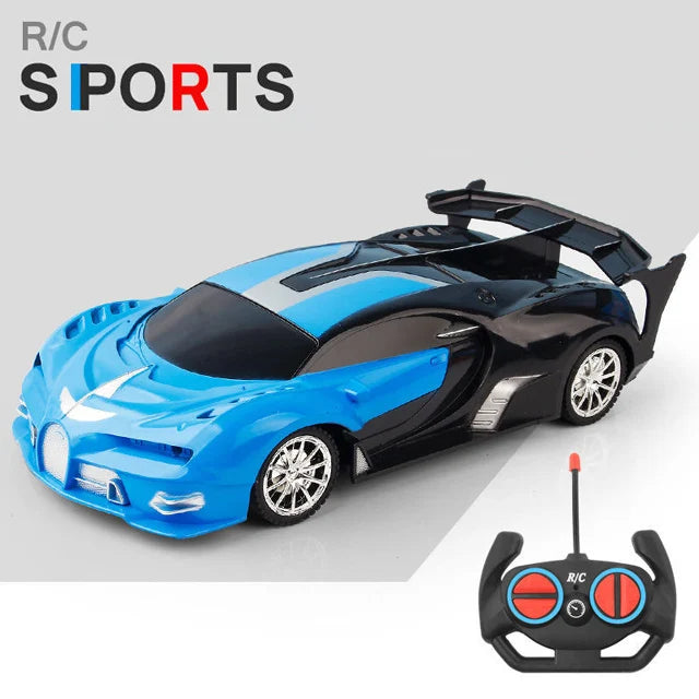 RC Racing Car with LED Lights 2.4G Radio Remote Control 1/18 Scale Sports Cars For Children Racing Drive Vehicle Drift Boys Girls Toys