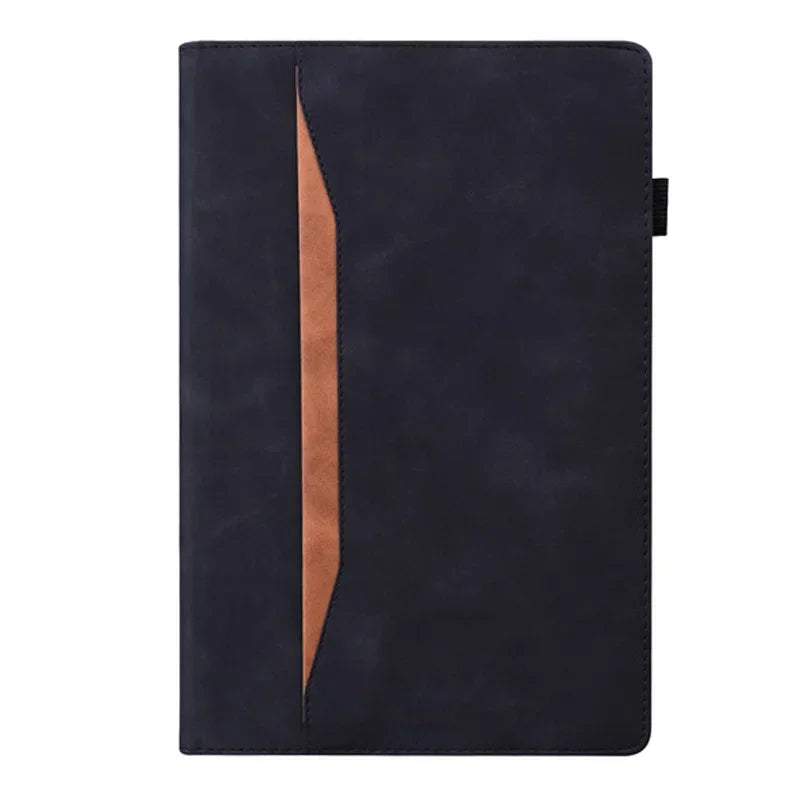 Luxury Leather Case Cover for Samsung Galaxy Tab S10 Plus S9 Fe S9 Plus Built in Wallet Stand Features Strap Protection