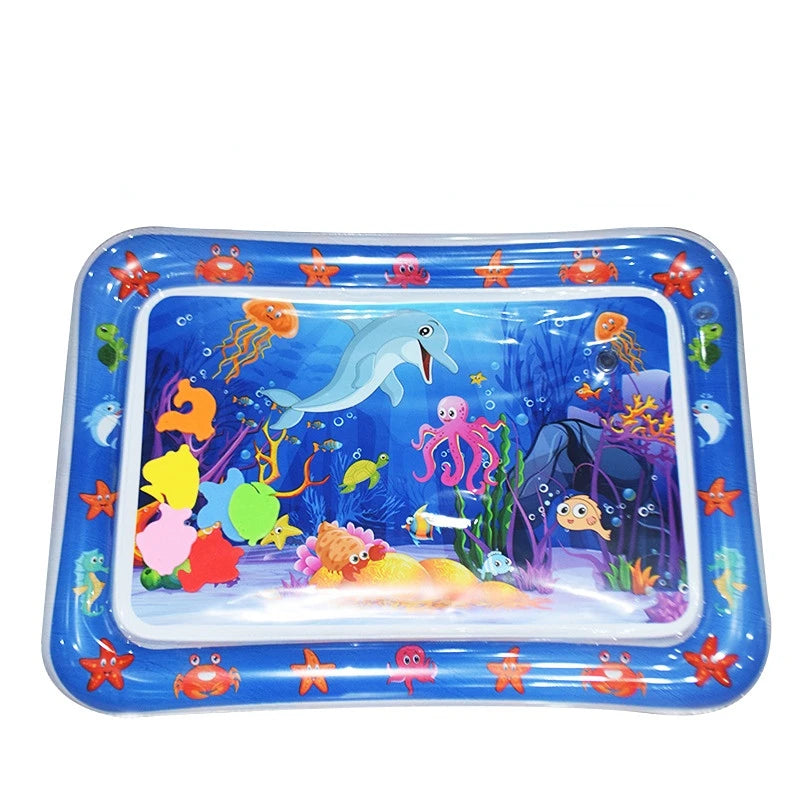 Inflatable Tummy Time Mat Premium Baby Water Play Mat for Infants and Toddlers Baby Toys Sensory Development, Strengthen your Baby's Muscles