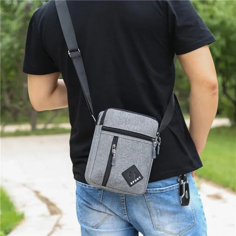 Men's Oxford Cloth Minimalist Satchel Shoulder Chest Bag Outdoor Leisure New Portable Crossbody Bags