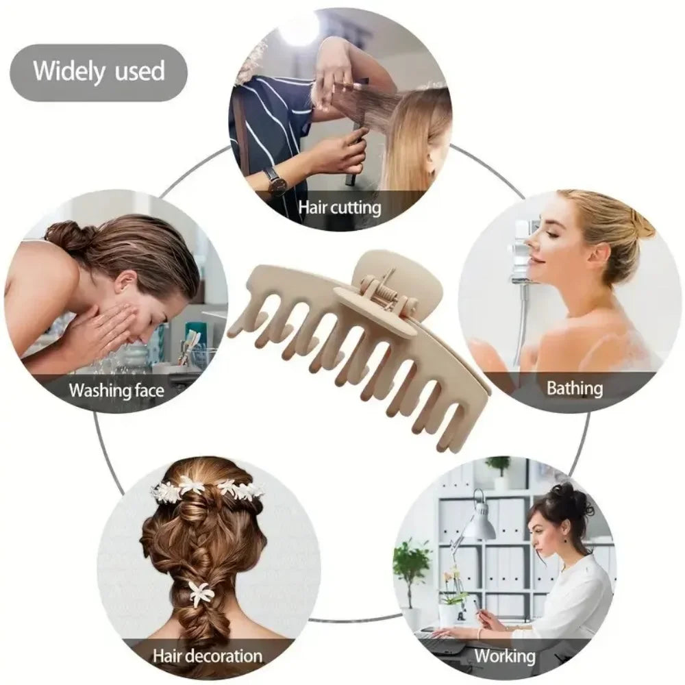 Fashion Women's Hair Claw Clips Set Headwear Large Hair Multiple Styles Shark Clips Barrette Hair Accessories