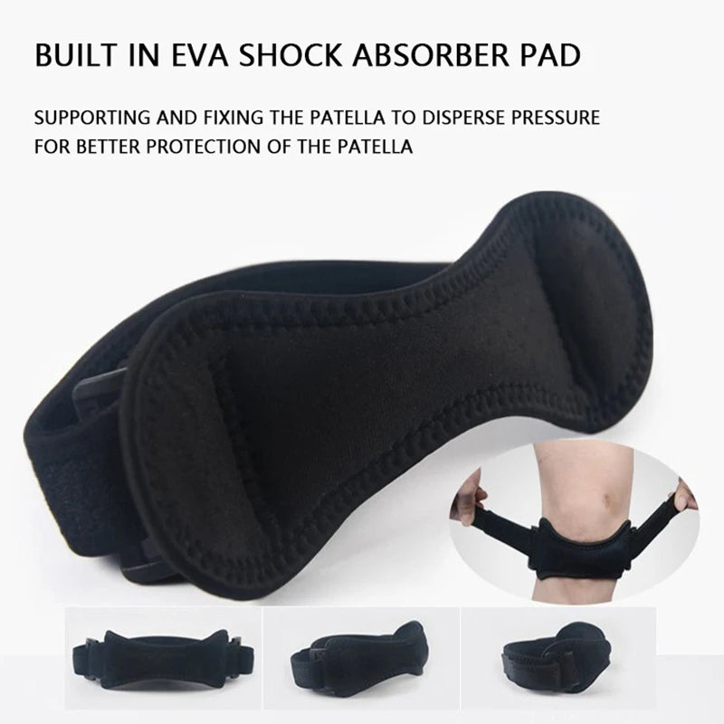 Adjustable Knee Strap Patellar Tendon Brace Pressurized Protector Support Slider Pad Rodilla Guard Tennis Running