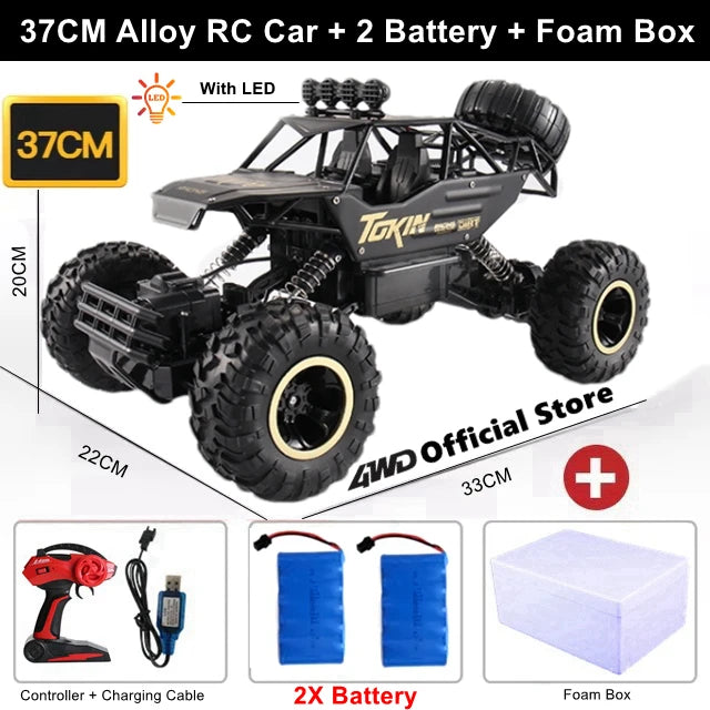 Off Road 4x4 Remote Control RC Cars 4WD 2WD Car Radio Buggy Truck Racing Drift with Led Lights Toys Gift for Boys Girls Children Kids