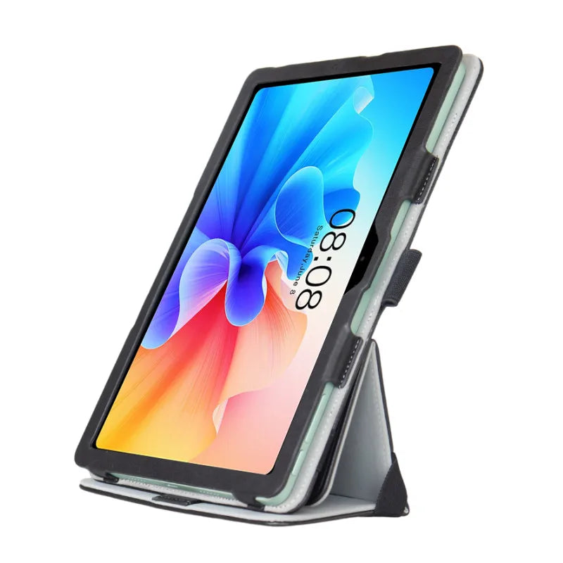 Elegant Rotating Leather Case for HTC A104 10.36" Tablet PC Multi-folding Stand Cover