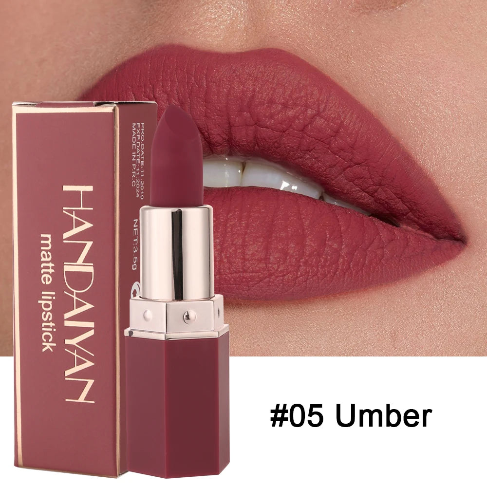 Gorgeous Matte Velvet Finish Lipstick, Non-Fading, Non-Stick Cup Long-Lasting, Smooth Matte Lip Color Waterproof Smudge-proof