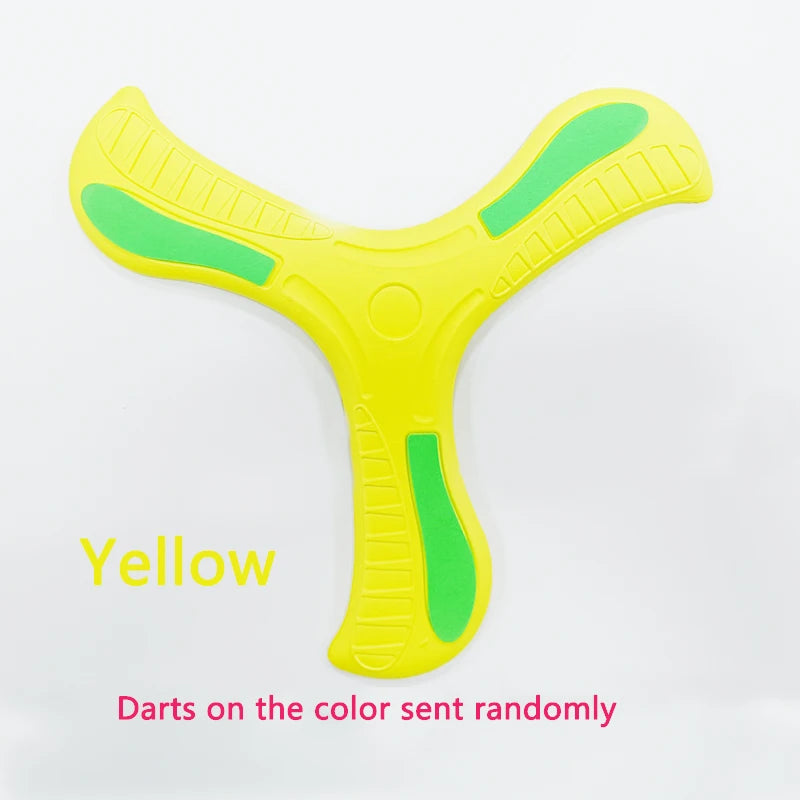 Soft Durable Boomerang Flying Disc Three-leaf Outdoor Adult-kids Fun Interactive Sports Toy Gift