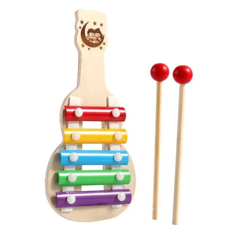 8 Tones Multicolor Wooden Xylophone Musical Instrument Toys For Baby Kids Wood Toy Accessories