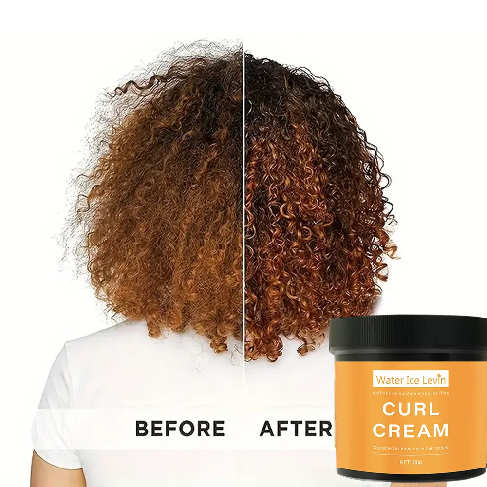 Exquisite Quick Repair Curl Hair Cream Mask for Curly Hair Soft and Smooth Shiny Deep Moisturizing Damaged Hair Care 100g