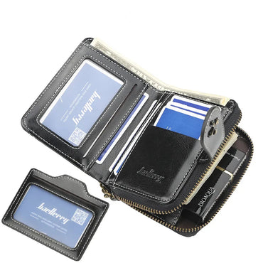 Luxury Design Women's Fashion Short Wallet PU Leather Card Holder Zipper Purse Great Accessory
