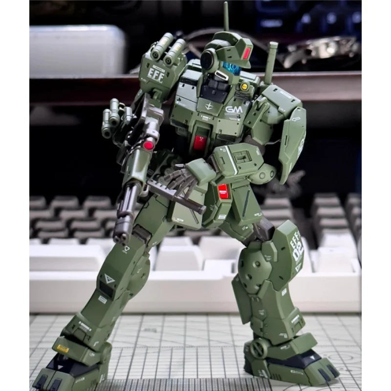 Assembly Action Figures Robot Model Kit RGM-79S GM Spartan Collection Figurine Plastic Model Hobby Doll Toy Gift 1/144