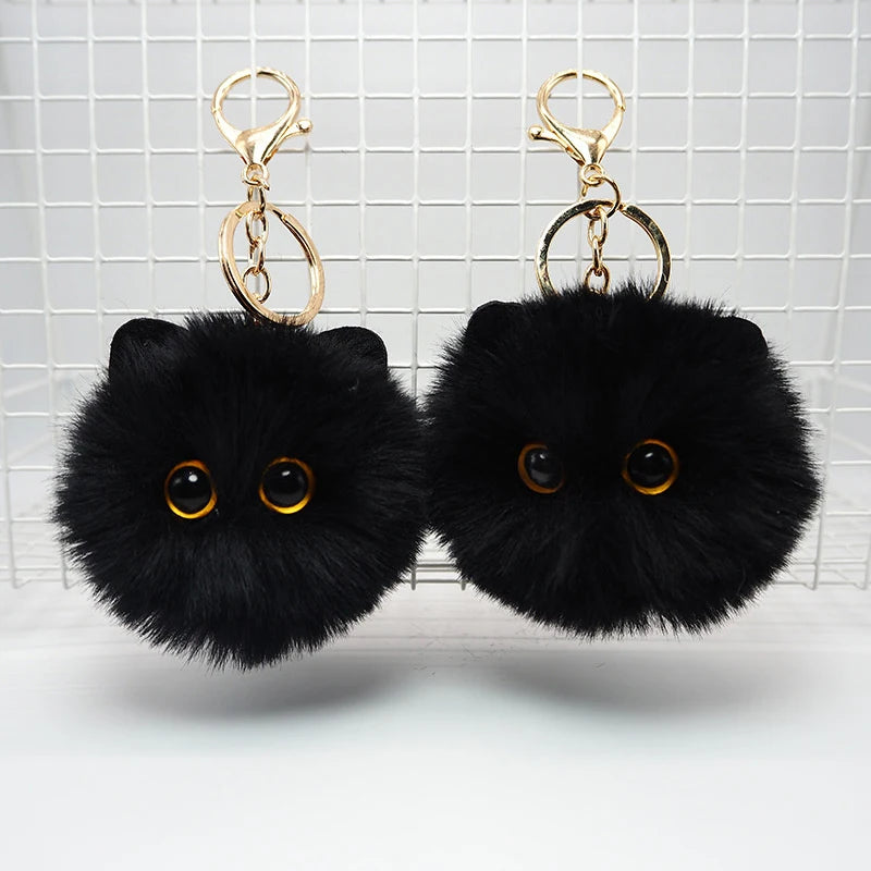 Fashion Cute Plush Cat Keychain Pendant Cartoon Doll Toy Keyring for Kids Adults Bag Ornament Accessories Gifts