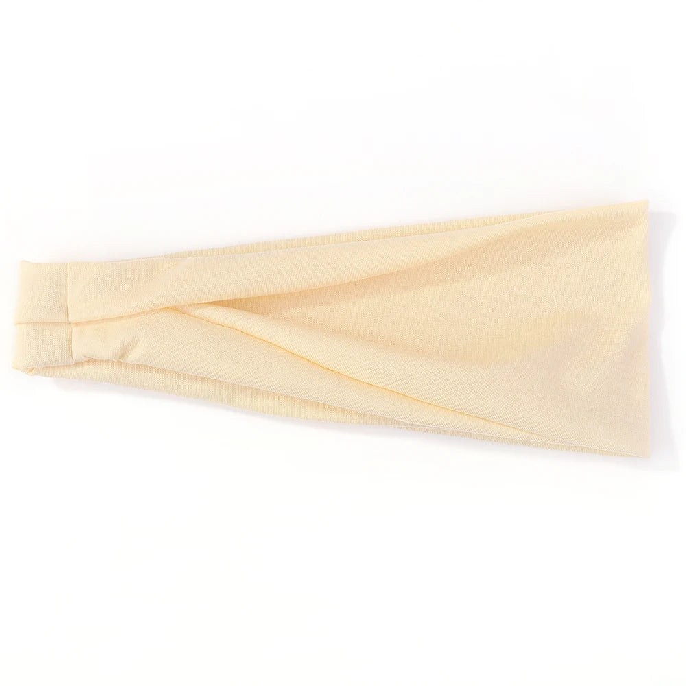 Elastic Women's Hair Bands Headbands for Gym Yoga Exercise Sports Wash Face Headbands Solid Color Scrunchies