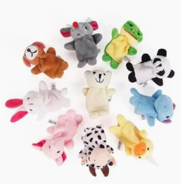 Hand Doll Finger Puppets for Baby Children Story Early Education Soothing Cartoon Doll Plush Toys