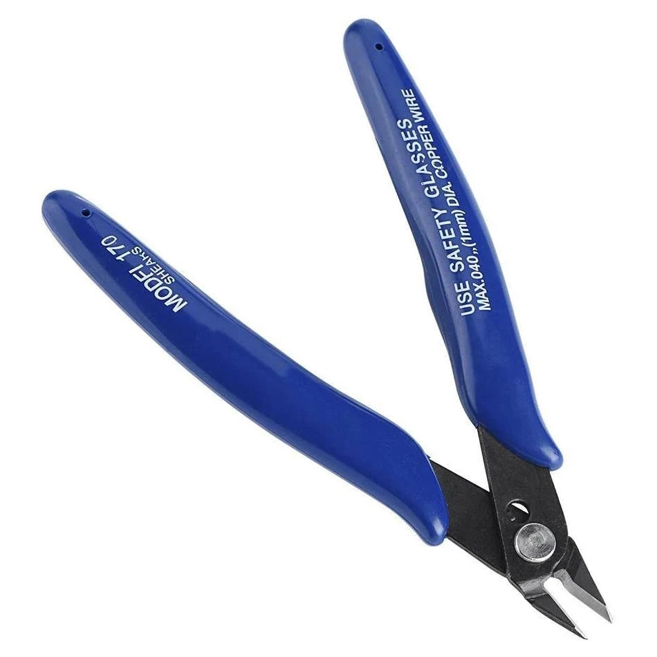Wire Cutter DIY Trimmer Diagonal Side Cutting Cable Nippers Blue 170 Hand Pliers Mini Snips Flush Trimmer Hand Tool