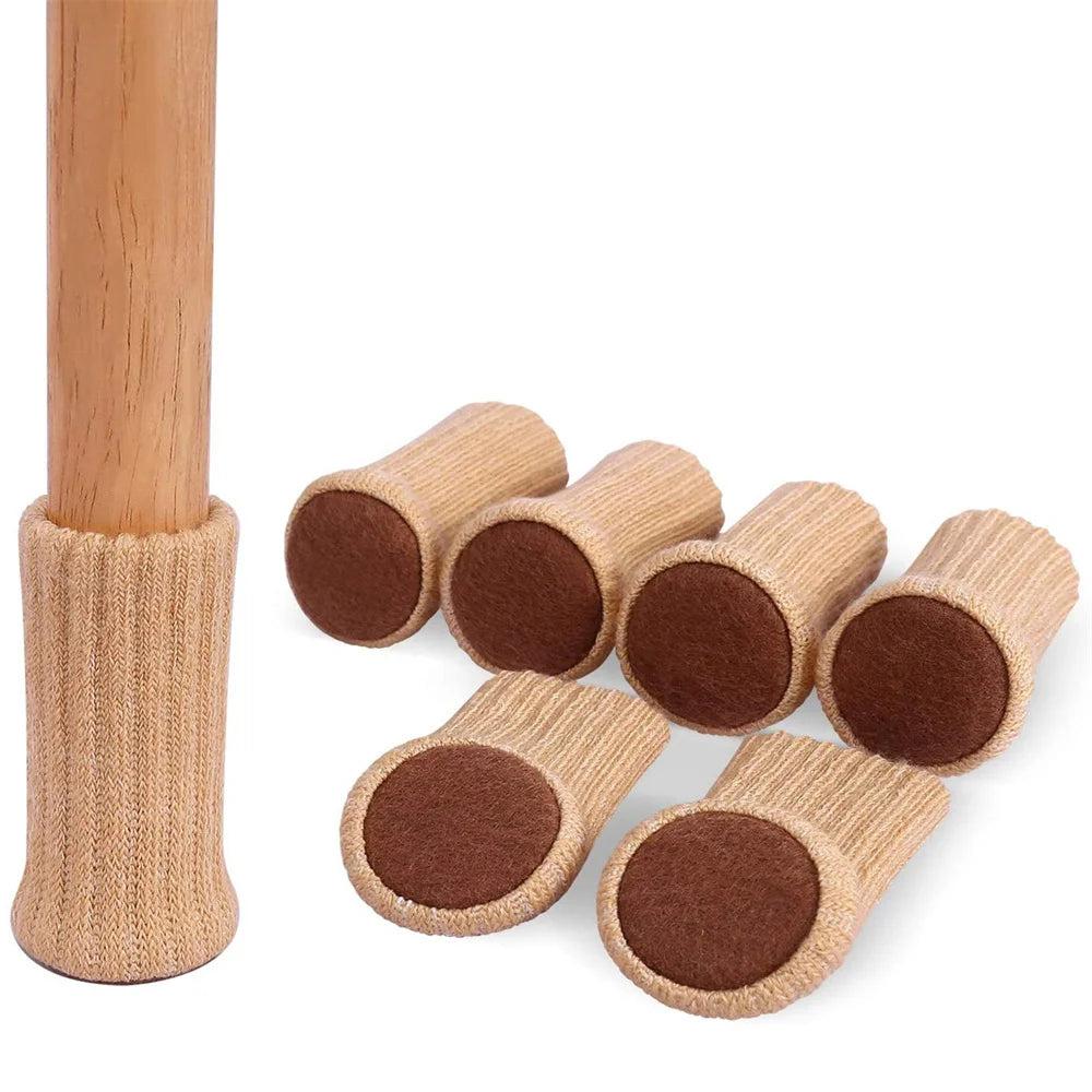 High Elastic Table Chair Furniture Leg Socks 24pcs Set Floor Protectors Covers with Anti-Scratch Pads
