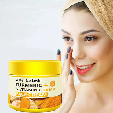 Turmeric Vitamin C Face Cream – Anti-Aging, Anti-Wrinkle, Collagen & Hyaluronic Acid Moisturizer for Skin Care – 50g