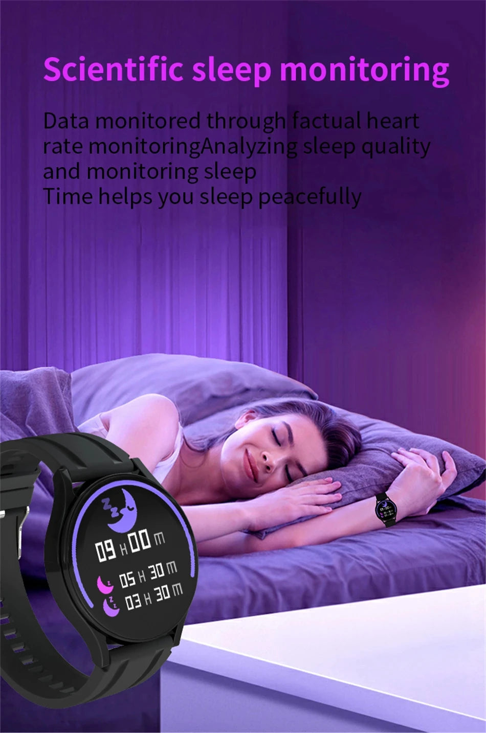 Men's and Women's Watch6 Classic Smartwatch 1.32-inch HD Screen Bluetooth Call Heart Rate Fitness Sports Smart Wrist Watch